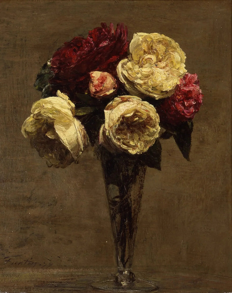 Natscene med roser - Henri Fantin-Latour