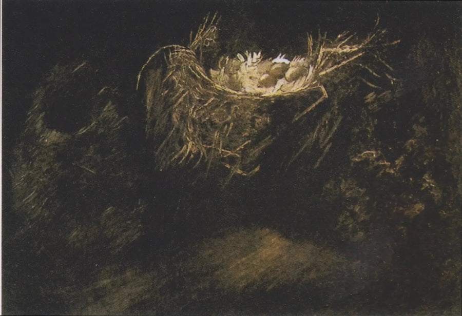 Stilleben med tre fuglereder - Vincent van Gogh
