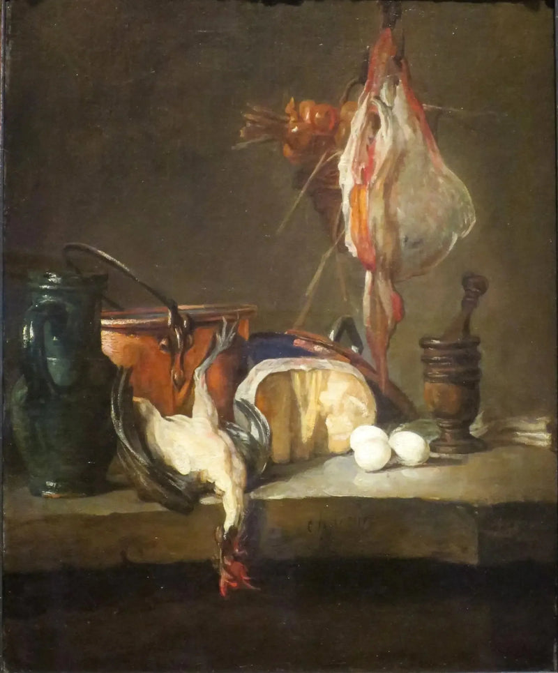 Stillleben med fjerkræ - Jean Siméon Chardin