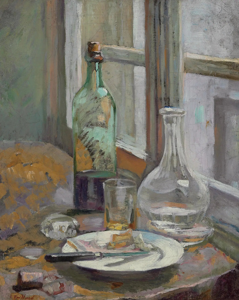Dødsnatur med flaske og kande - Édouard Vuillard
