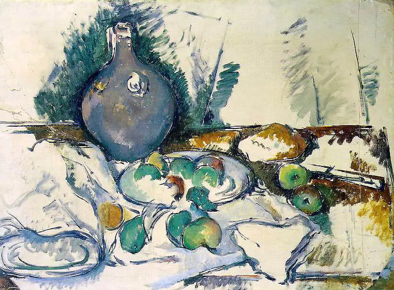 Stilleben med vandkande - Paul Cézanne