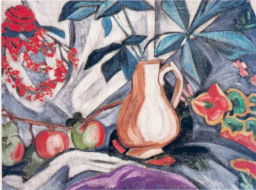 Nature morte avec pichet et pommes - Olga Rozanova