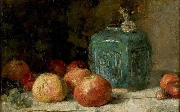 Stilleben med ingefærkrukke og æbler - Vincent van Gogh