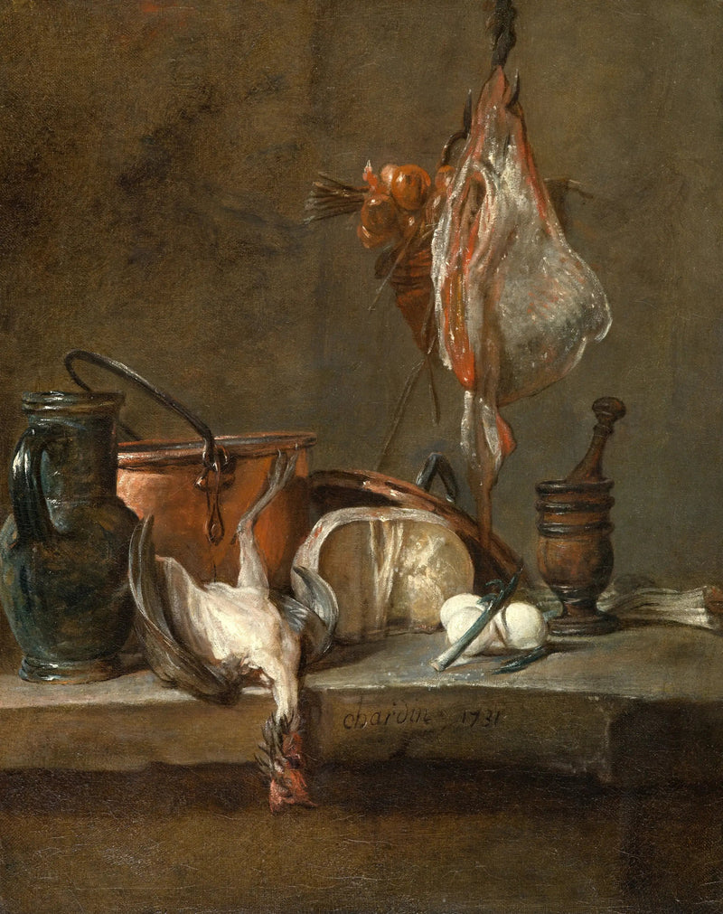 Stillleben mit einem Rochen und einem Zwiebelkorb - Jean Siméon Chardin