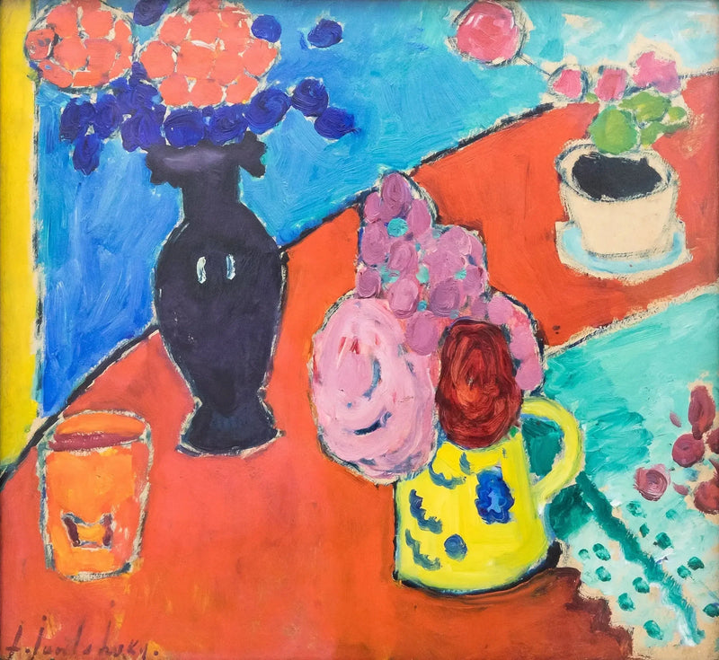 Dødsfald med vase og krukke - Alexej von Jawlensky