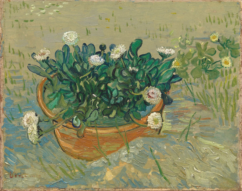 Stilleben: skål med margueritter - Vincent van Gogh