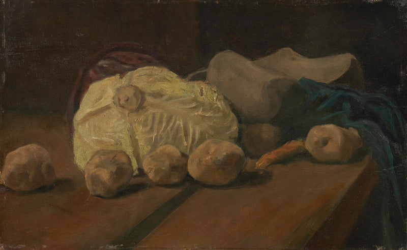 Stilleben med kål og træsko - Vincent van Gogh