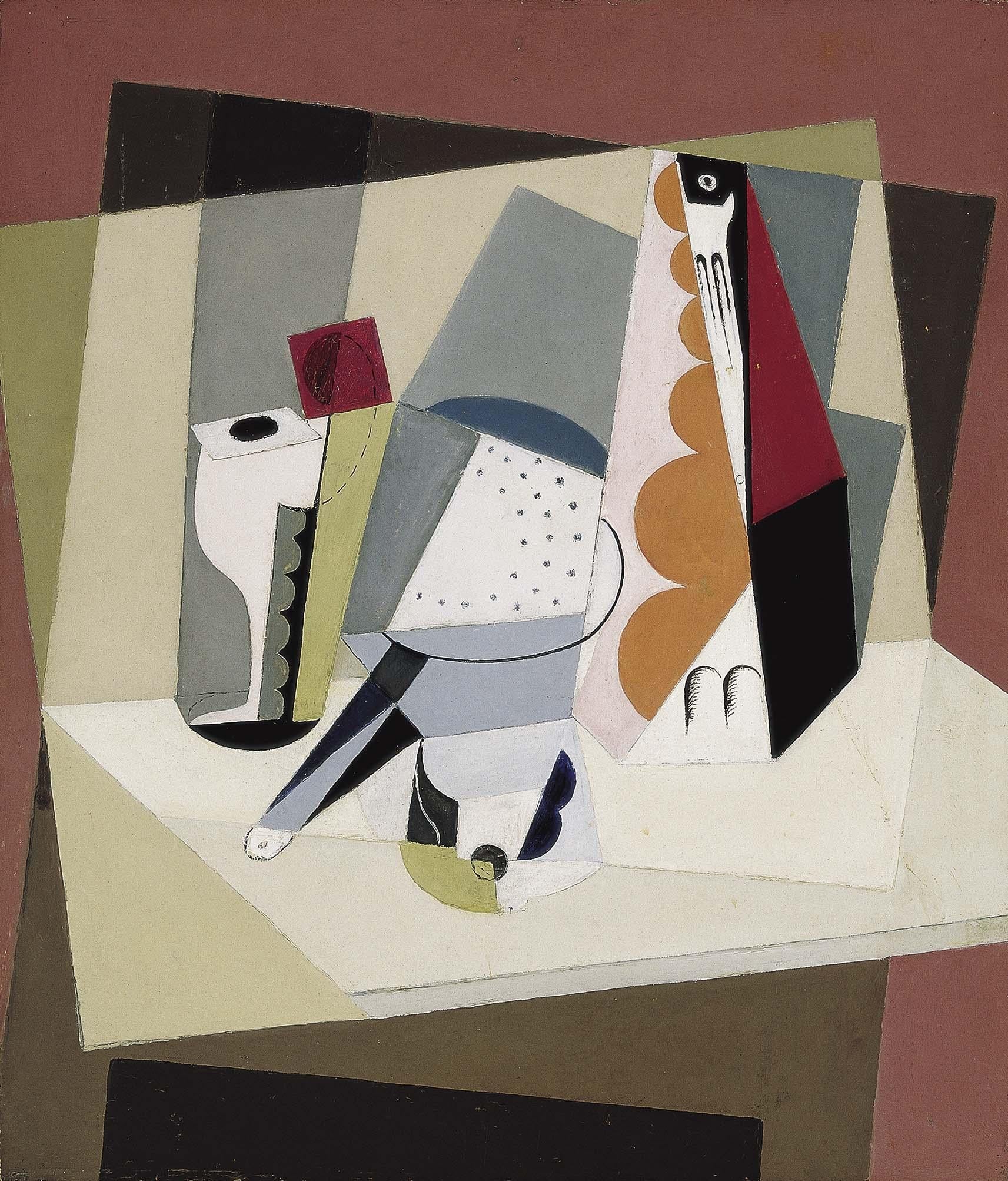 Nature morte cubiste - María Blanchard image 1 copie de tableau peinte à la main