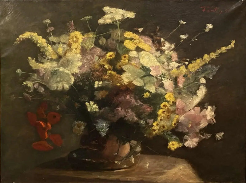 Stillleben: samtaleflora - Henri Fantin-Latour
