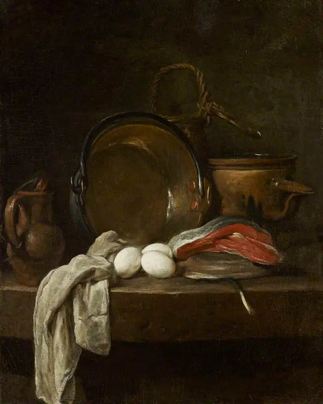 Stillleben: Køkkenbordet - Jean Siméon Chardin