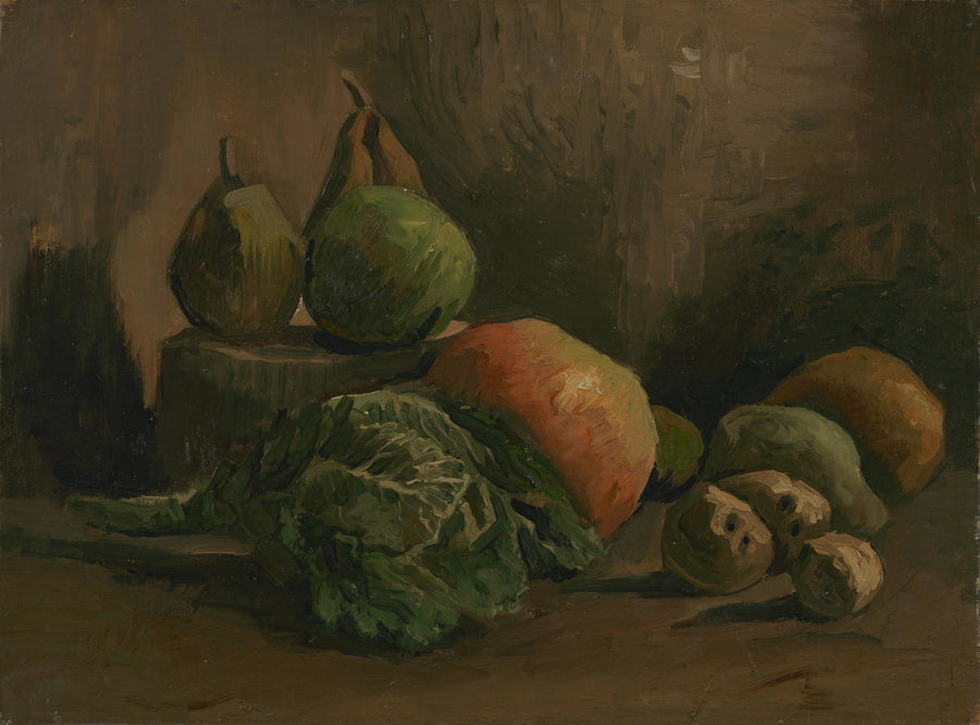 Stilleben med grøntsager og frugter - Vincent van Gogh