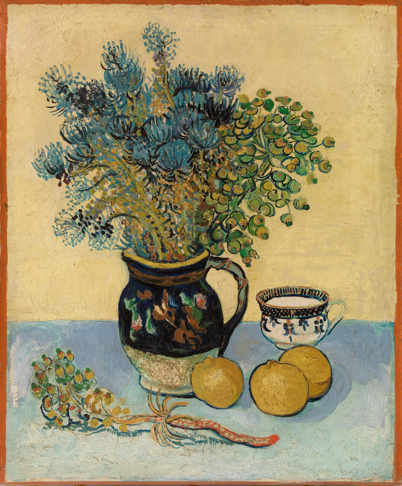 Stilleben: majolica med vilde blomster - Vincent van Gogh