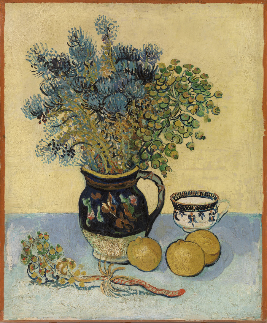 Stilleben: majolica med vilde blomster - Vincent van Gogh
