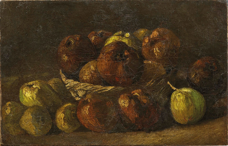Stilleben med æblekurv - Vincent van Gogh