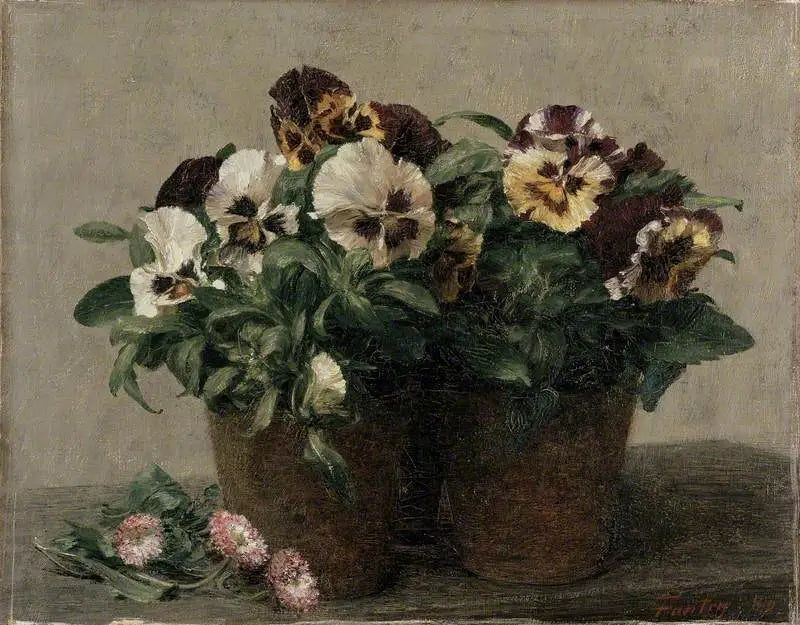 Natturtro: tanker og margueritter - Henri Fantin-Latour