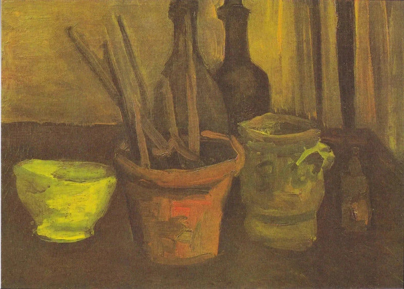 Stilleben med pensler i en krukke - Vincent van Gogh