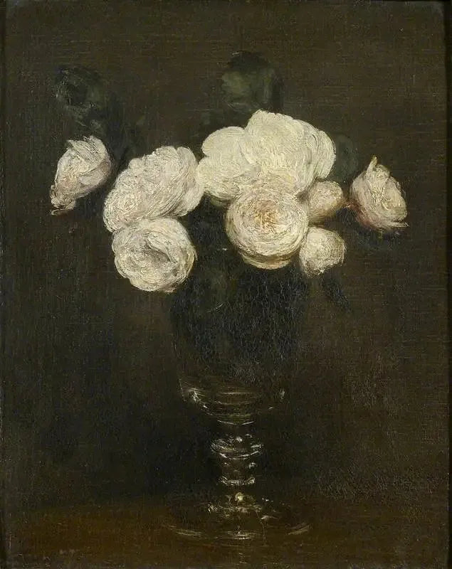Stillleben: Malmaison-Roser - Henri Fantin-Latour
