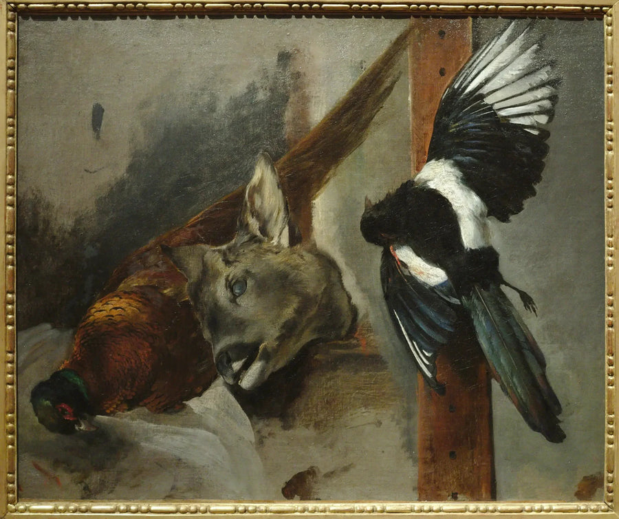Stilleben: tre stykker vildt - Théodore Géricault