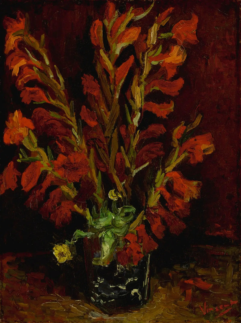 Stilleben: Vase med gladioler - Vincent van Gogh