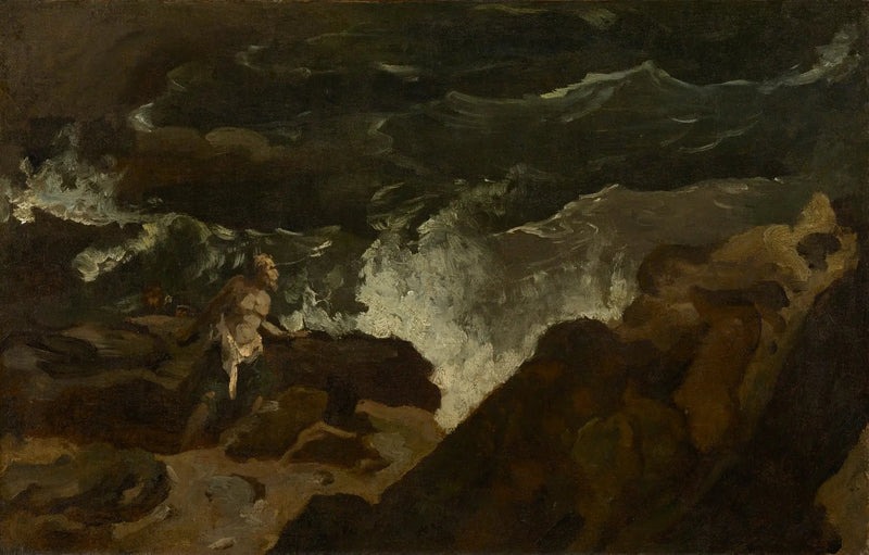 Forlist på en strand (Stormen) - Théodore Géricault