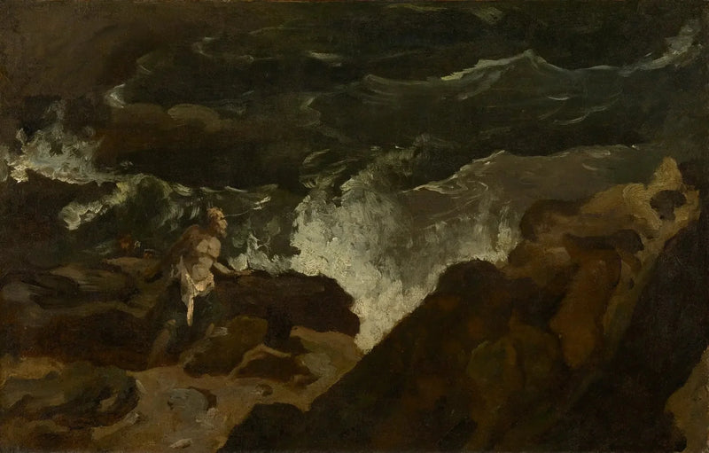 Forlist på en strand (Stormen) - Théodore Géricault