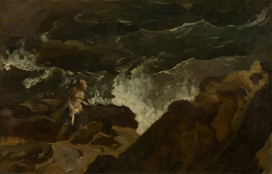 Forlist på en strand (Stormen) - Théodore Géricault