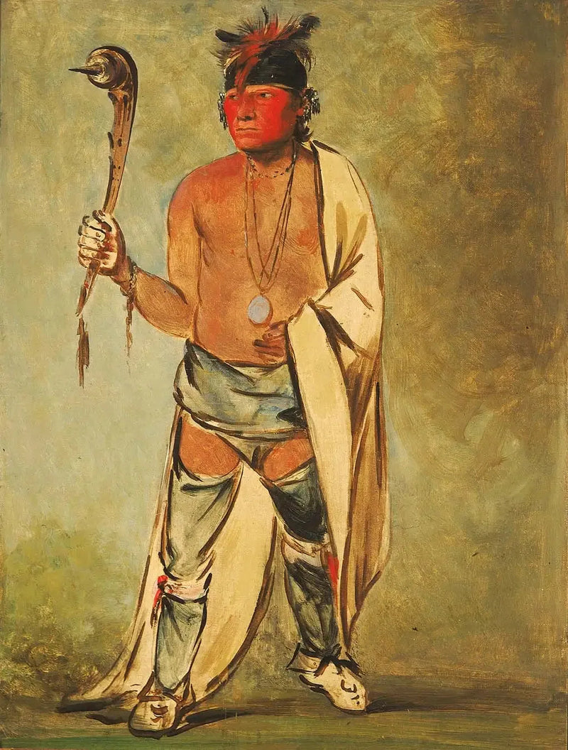 Naugh-háigh-hee-kaw, Den der fugter træet - George Catlin