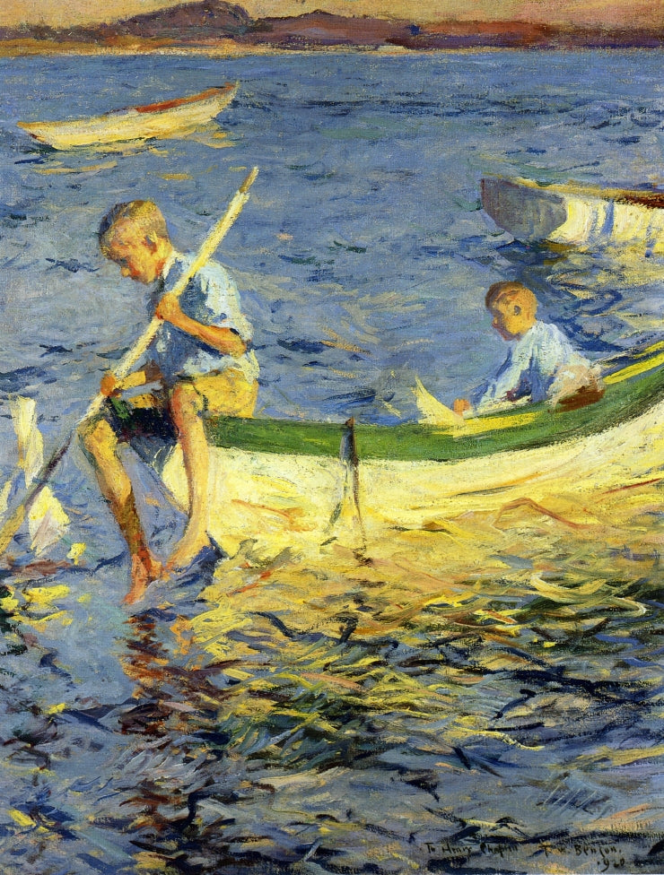 Sejlsport navigation i Vinalhaven - Frank Weston Benson