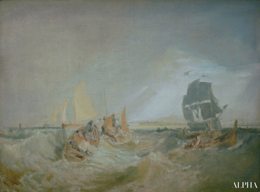 Navigation Estuaire de la Tamise - William Turner - Reproductions de tableaux et peintures haut de gamme