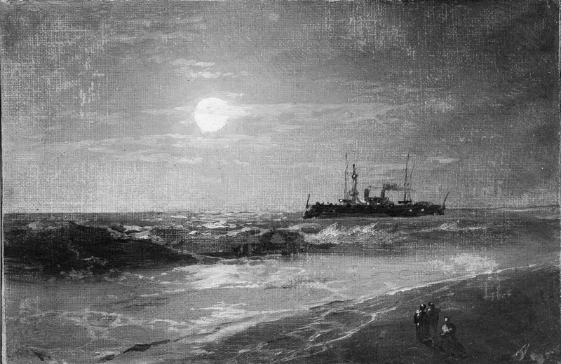Skib under måneskin - Ivan Aïvazovski