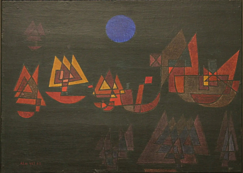 Skibe i mørket - Paul Klee