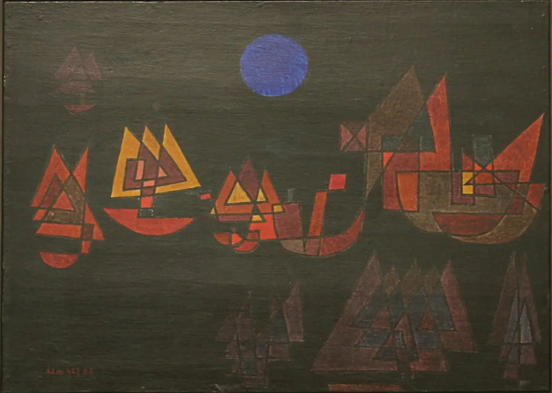 Skibe i mørket - Paul Klee