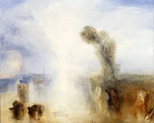 Neapolitanske Fiskerpiger Overrasket Mens de Badede i Månelyset - J. M. W. Turner