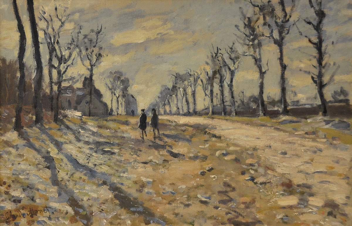 Sne ved solnedgang W145 - Claude Monet
