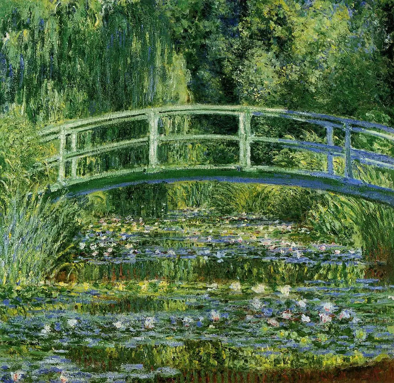 Åkander og Japansk Bro - Claude Monet