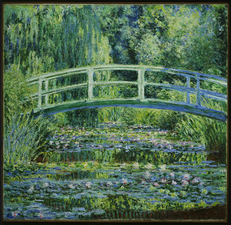 Åkander og Japansk Bro - Claude Monet