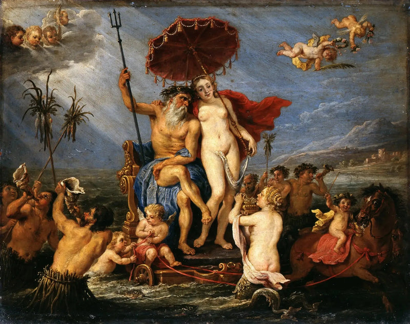 Neptun og Amphitrite - David Teniers den Yngre
