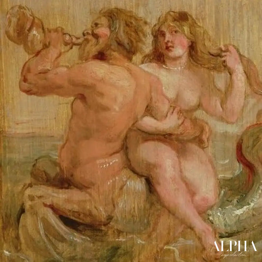 Néréide et Triton - Peter Paul Rubens - Reproductions de tableaux et peintures haut de gamme