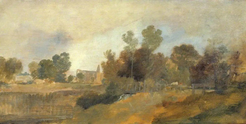 Newark Abbey ved Wey - J. M. W. Turner