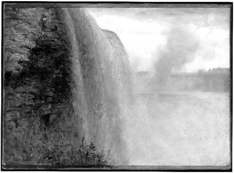 Niagara på den amerikanske side - Albert Bierstadt