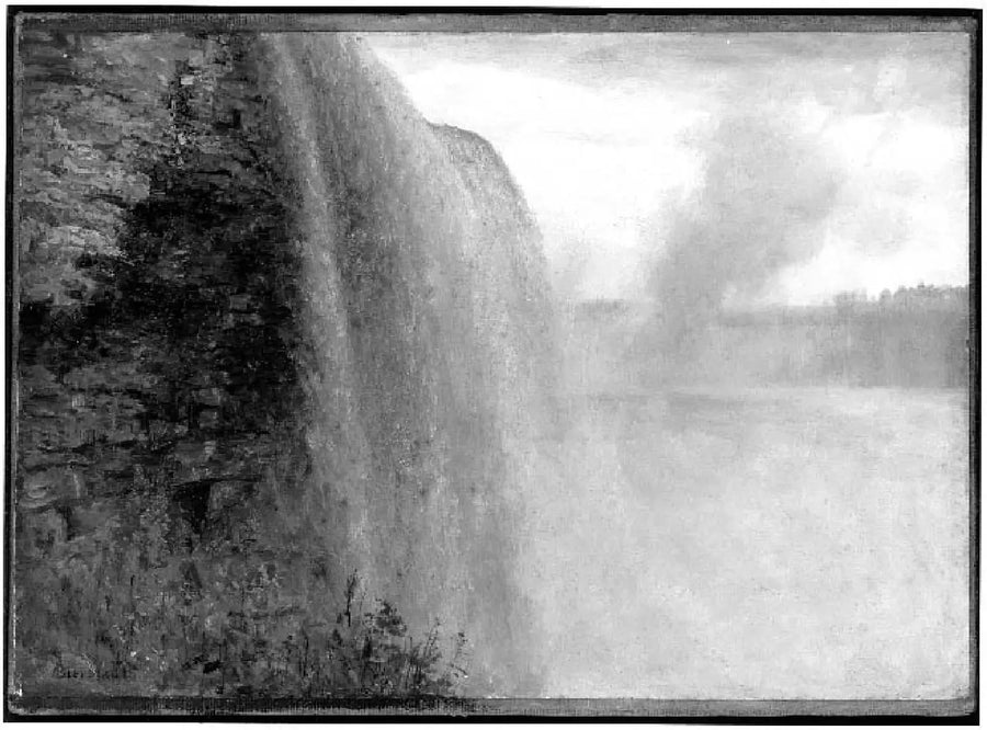 Niagara på den amerikanske side - Albert Bierstadt