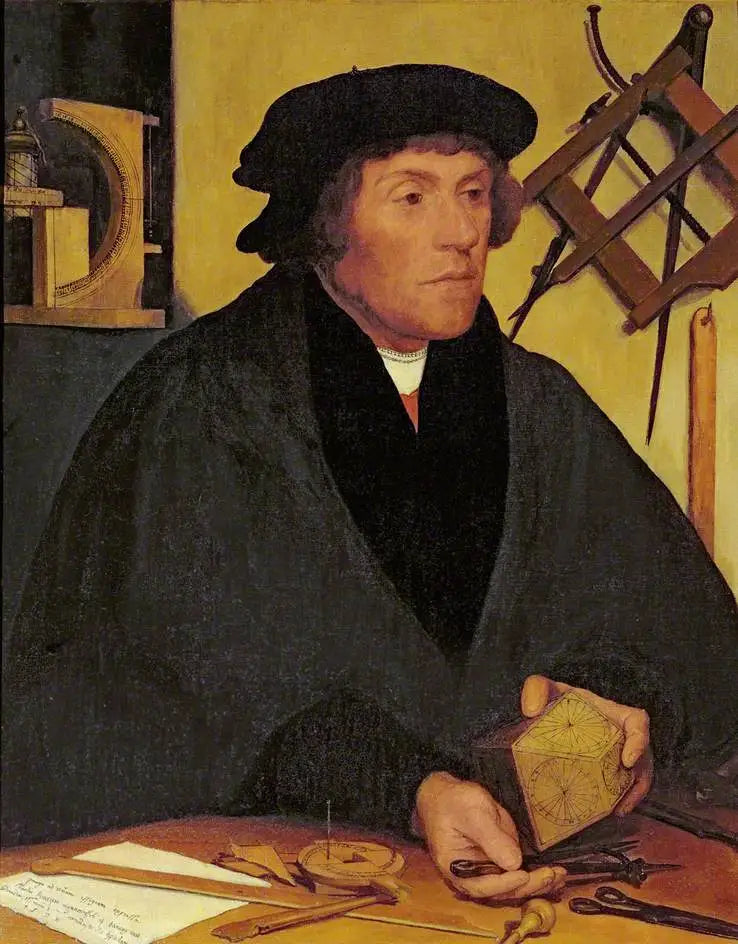 Nicholas Kratzer (1487–ca.1550), Fellow af Corpus Christi College, Oxford og senere astronom royal for Henrik VIII - Hans Holbein den Yngre