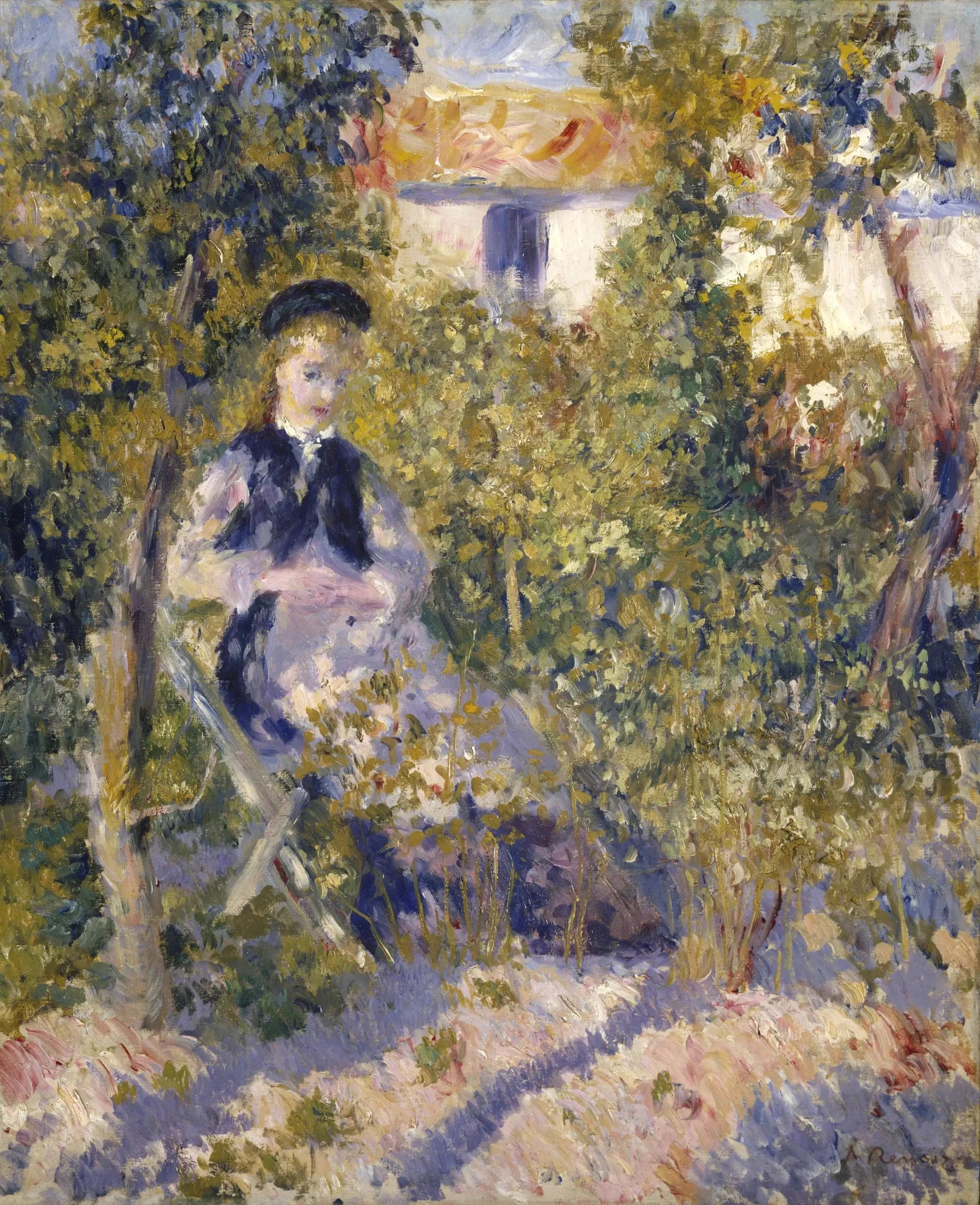 Nini au jardin - Pierre-Auguste Renoir image 1 copie peinte à la main à l’huile