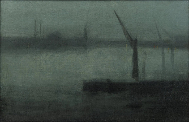 Nattens time: Blå og Sølv — Battersea Reach - James Abbott McNeill Whistler