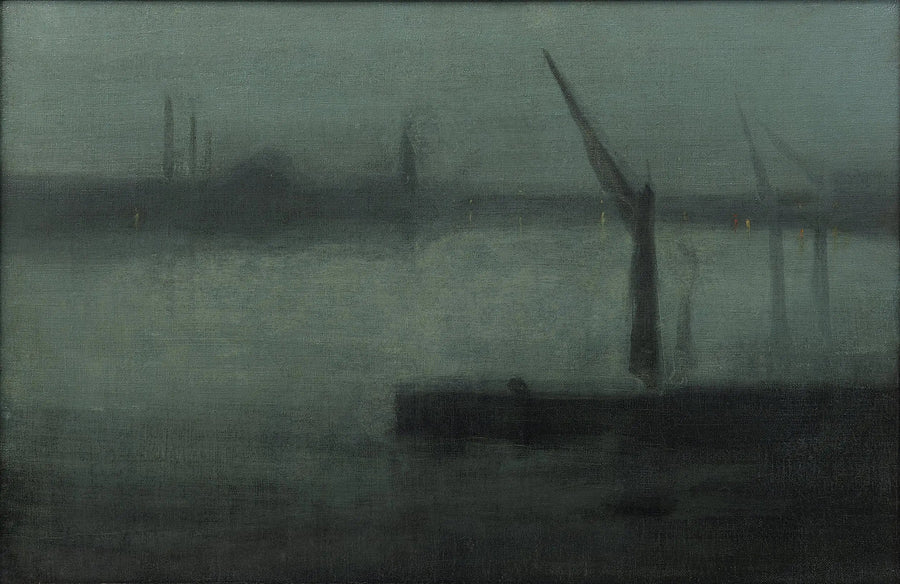 Nattens time: Blå og Sølv — Battersea Reach - James Abbott McNeill Whistler