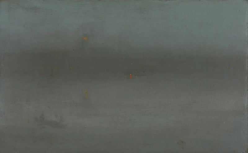 Nattescene, blå og sølv: Battersea Reach - James Abbott McNeill Whistler