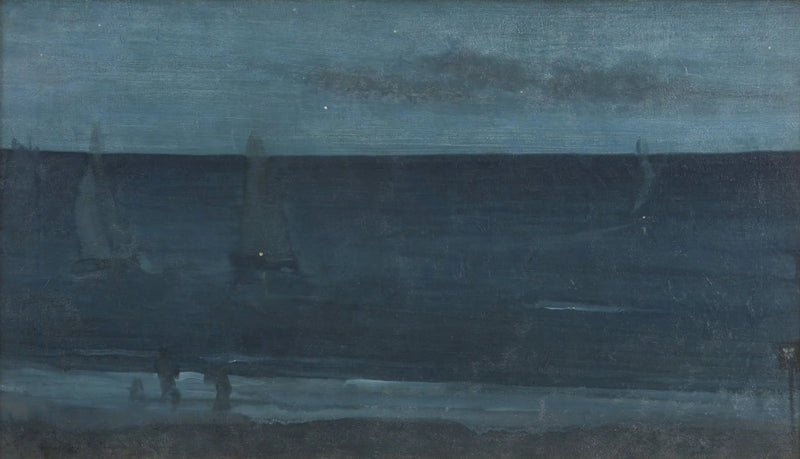 Nattens Skær: Blå og Sølv — Bognor - James Abbott McNeill Whistler