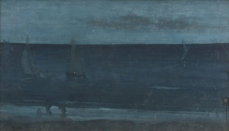 Nattens Skær: Blå og Sølv — Bognor - James Abbott McNeill Whistler