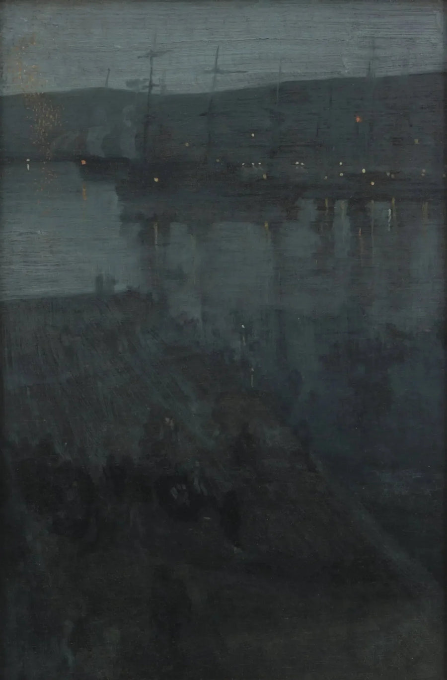 Nattens skær i blå og guld: Valparaiso - James Abbott McNeill Whistler