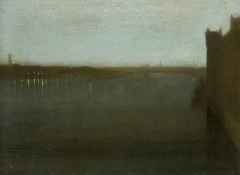 Nattens time: Grå og Guld, Westminster Bridge - James Abbott McNeill Whistler
